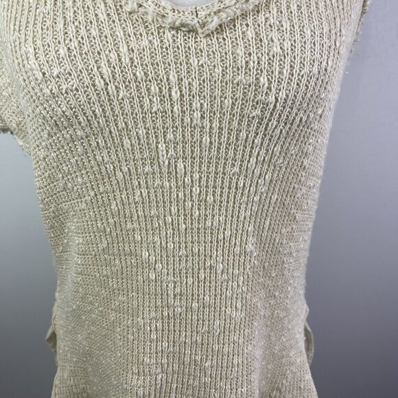Free People We The Free Dont Go Crochet Tank Size XS Beach Boho Oversized Vacay - Picture 2 of 15